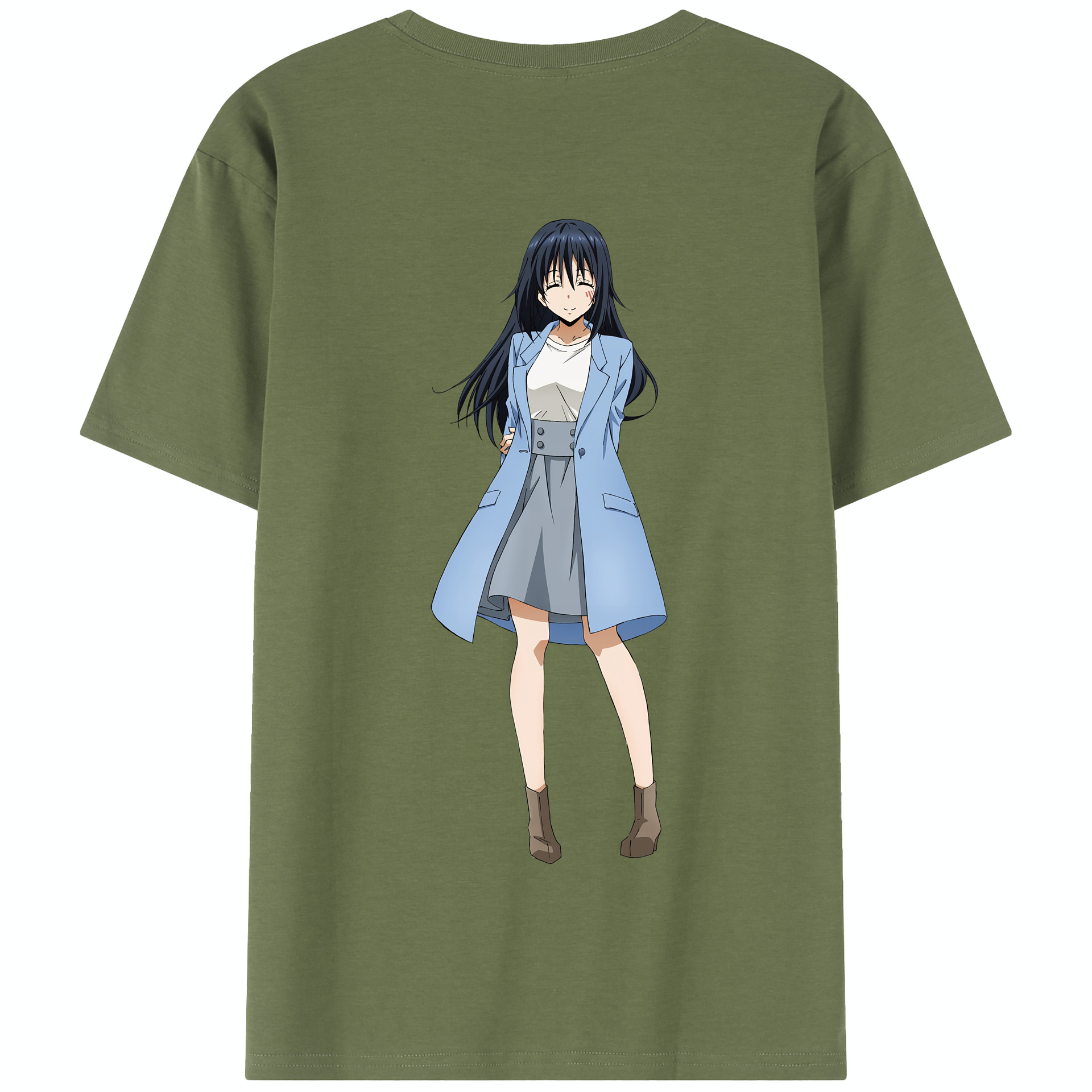 （画像用） 転スラ Regarding Reincarnated to Slime 綿100％半袖Tシャツ（背面プリント）